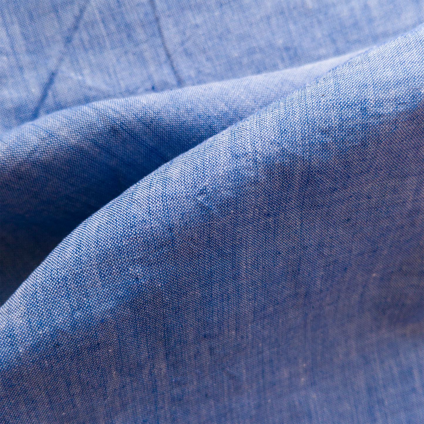 Cotton Handloom Fabric Sky Blue