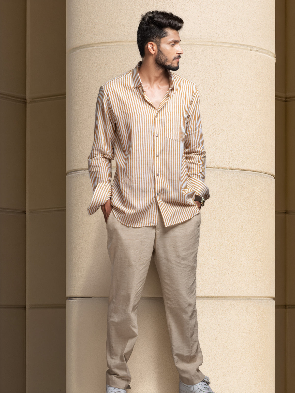 Formal shirt Golden Stripe