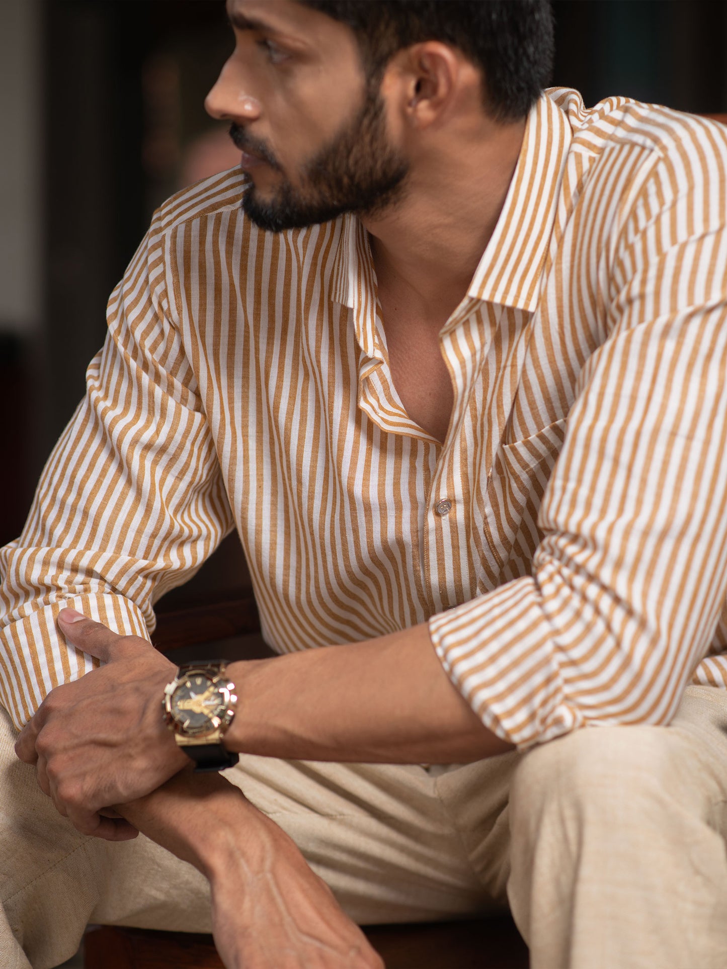Formal shirt Golden Stripe