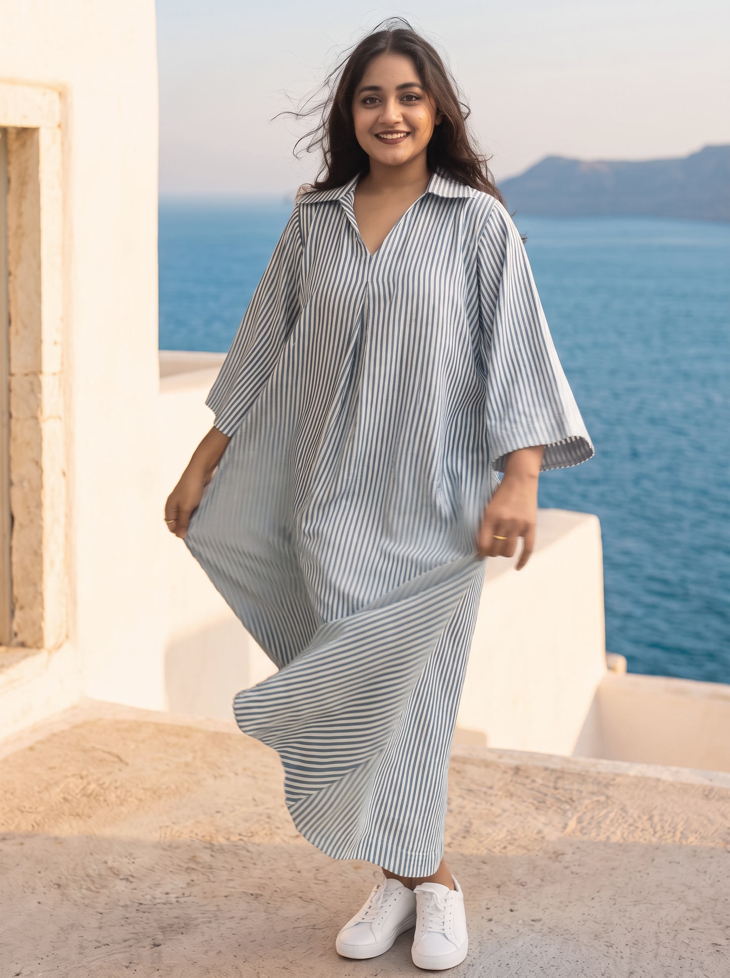 Collared Maxi Dress