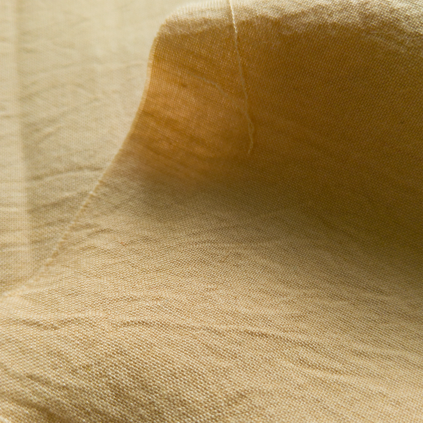 Cotton Handloom Fabric Khaki