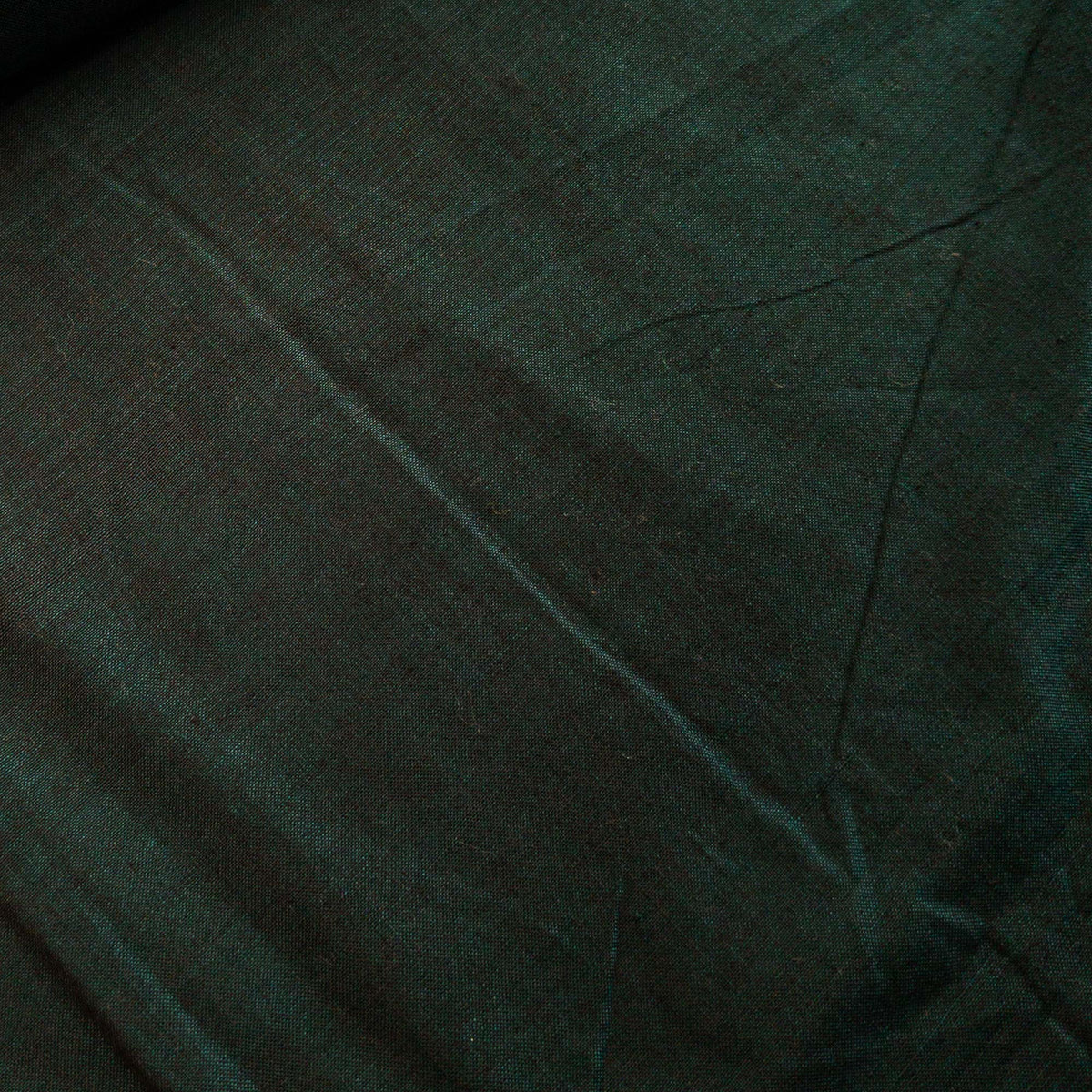 Cotton Handloom Fabric Peacock Green