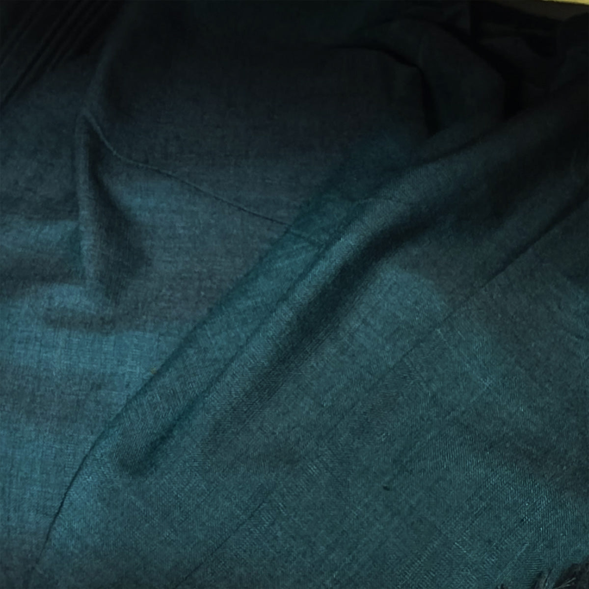Cotton Handloom Fabric Peacock Green