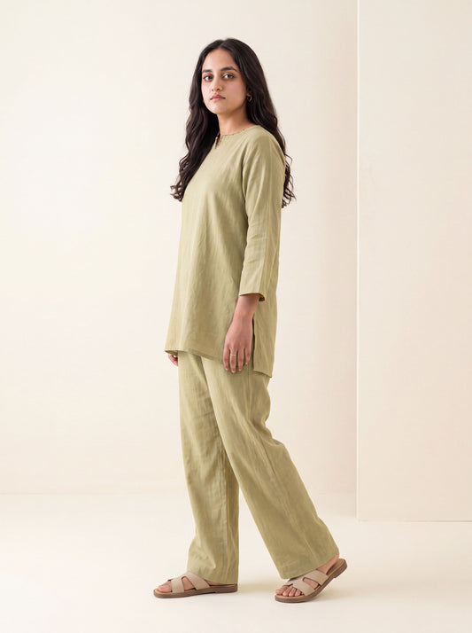 Sage green Tunic and Trouser