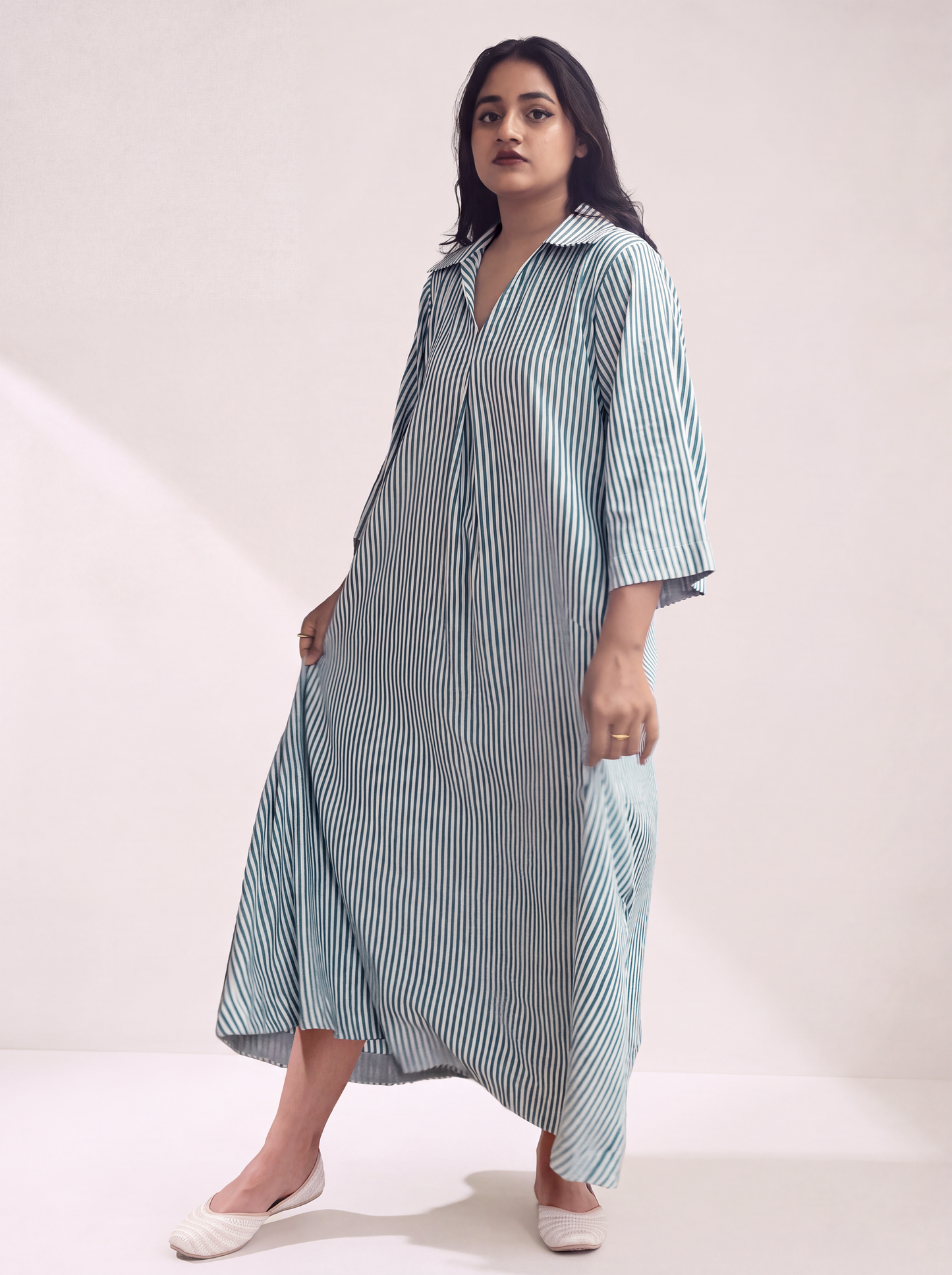Collared Maxi Dress