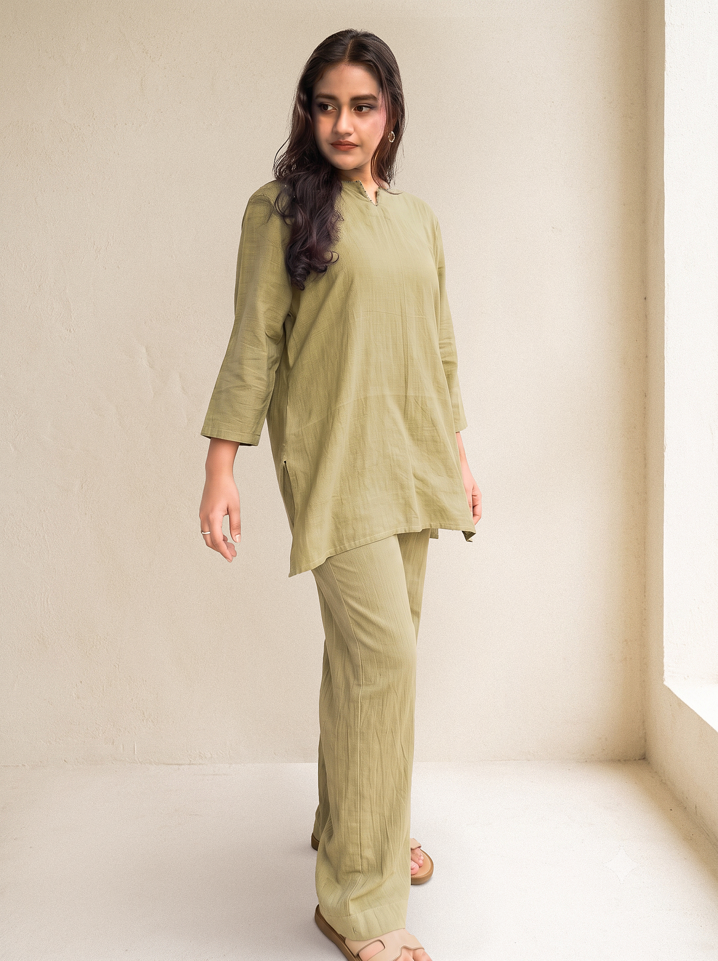 Sage green Tunic and Trouser