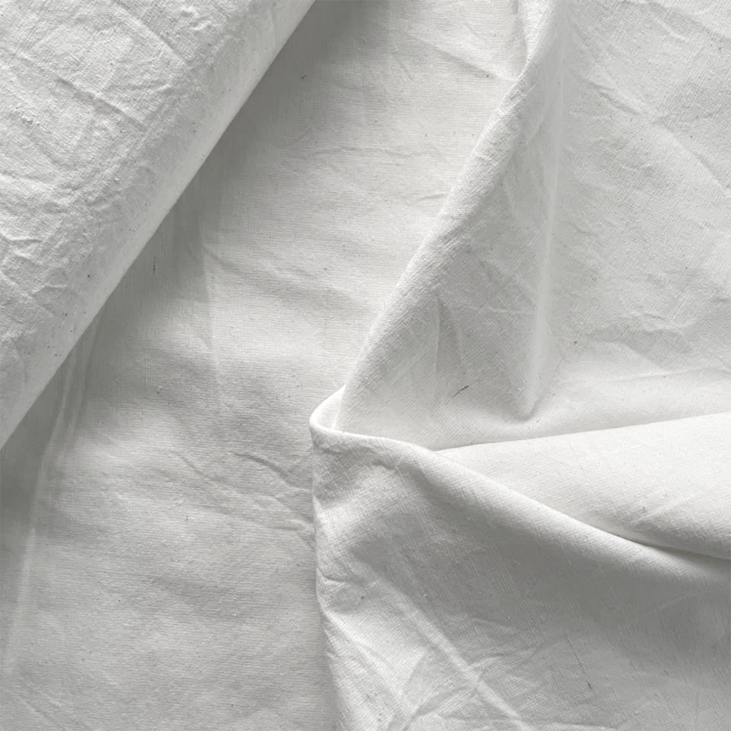 Cotton Handloom Fabric White
