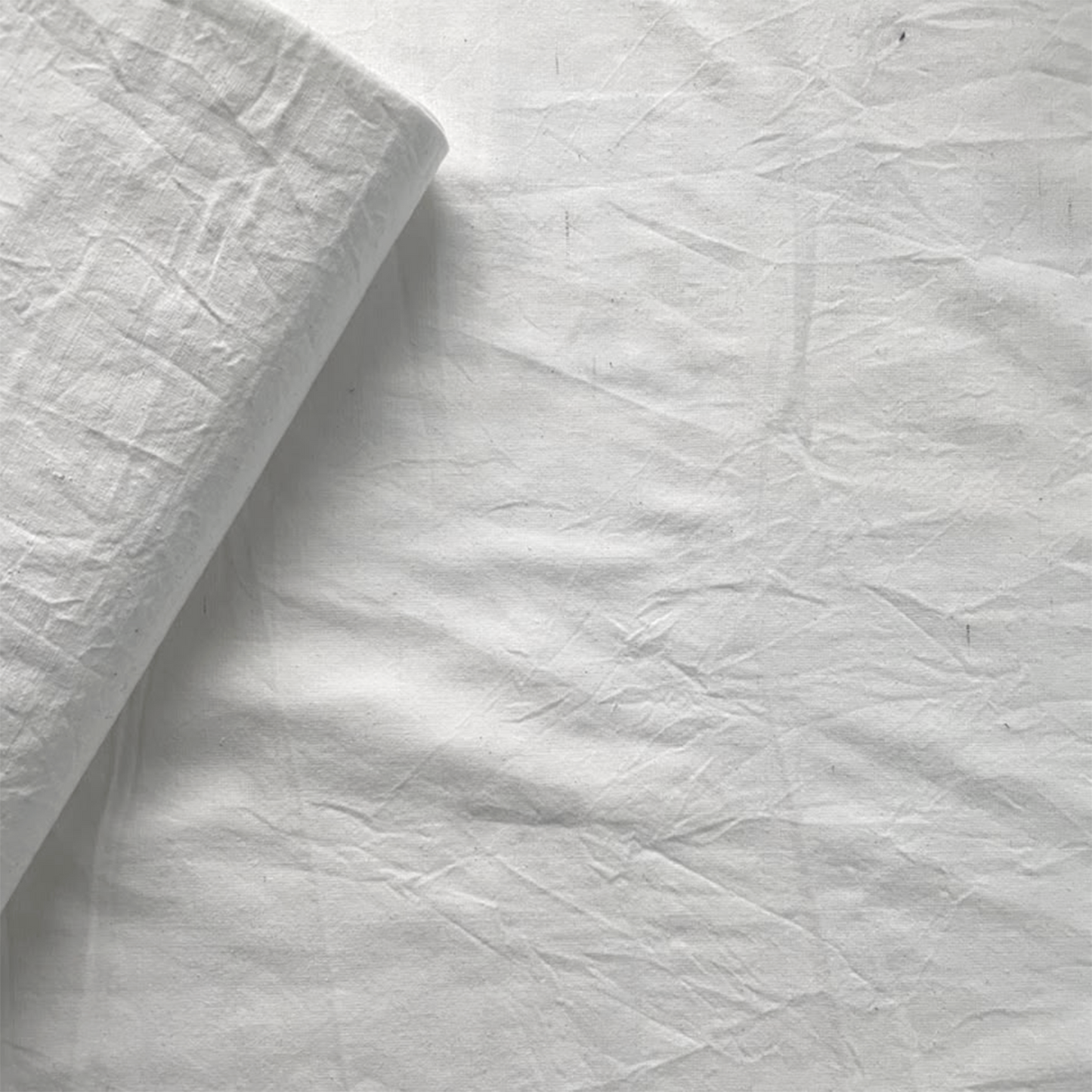 Cotton Handloom Fabric White