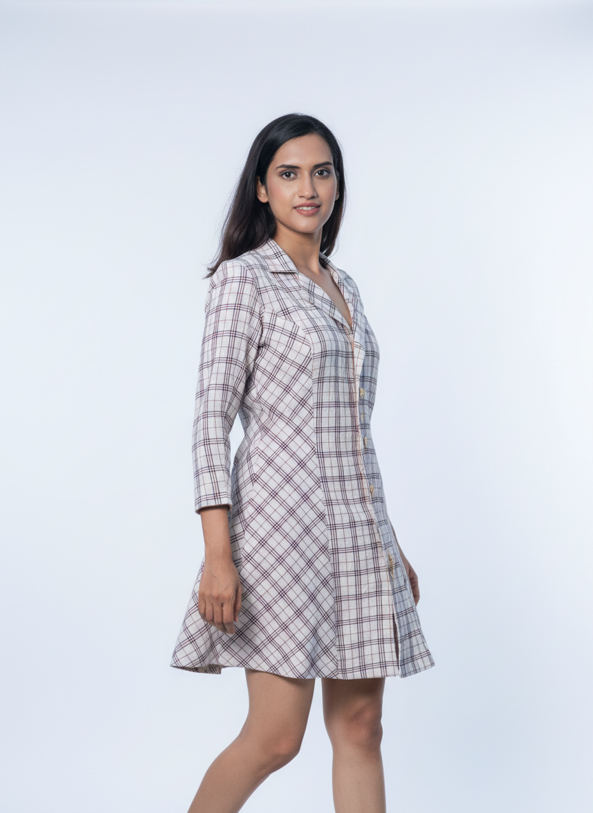 Plaid Shirt Dress