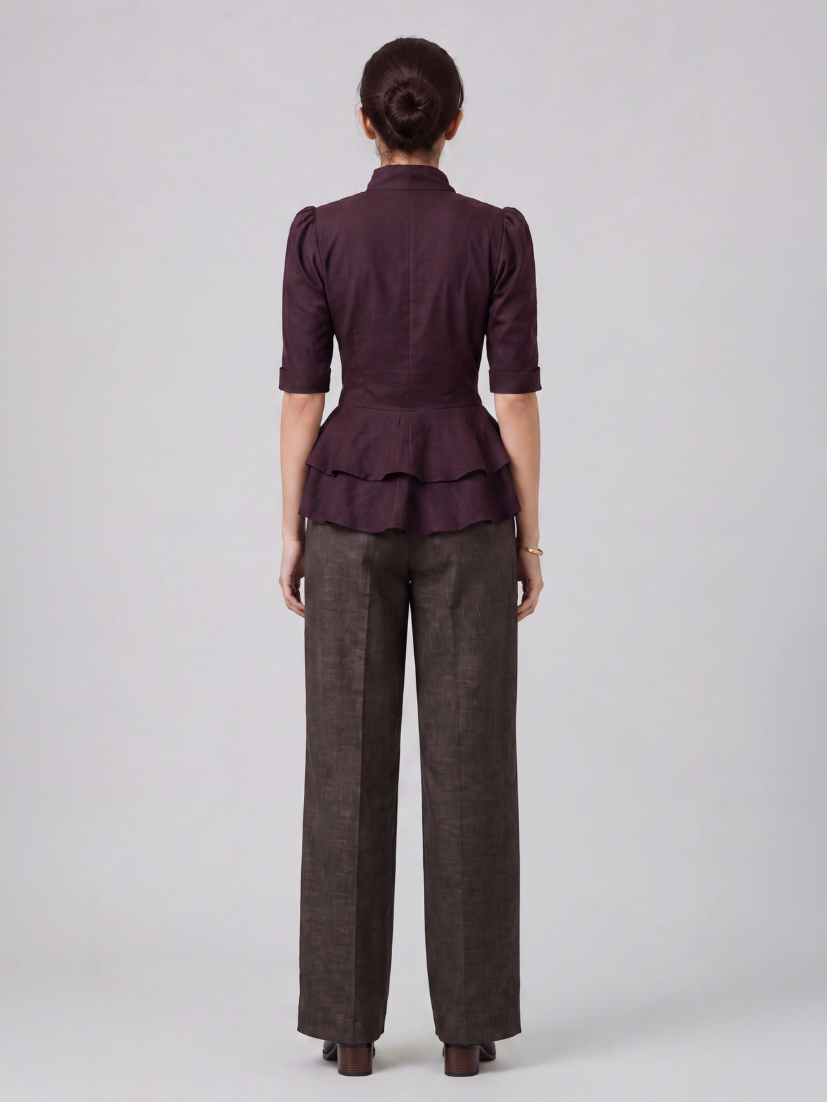 Semi-formal Peplum top