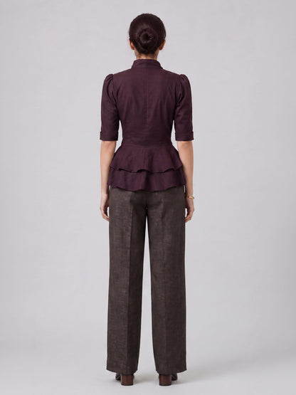 Semi-formal Peplum top