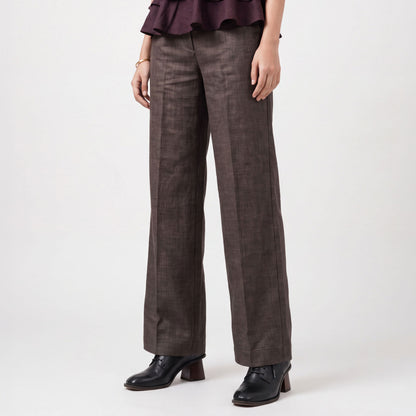 Cotton Khadi Fabric Brown