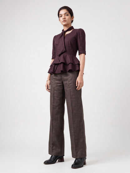 Semi-formal Peplum top