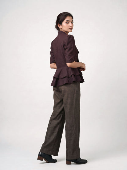 Semi-formal Peplum top