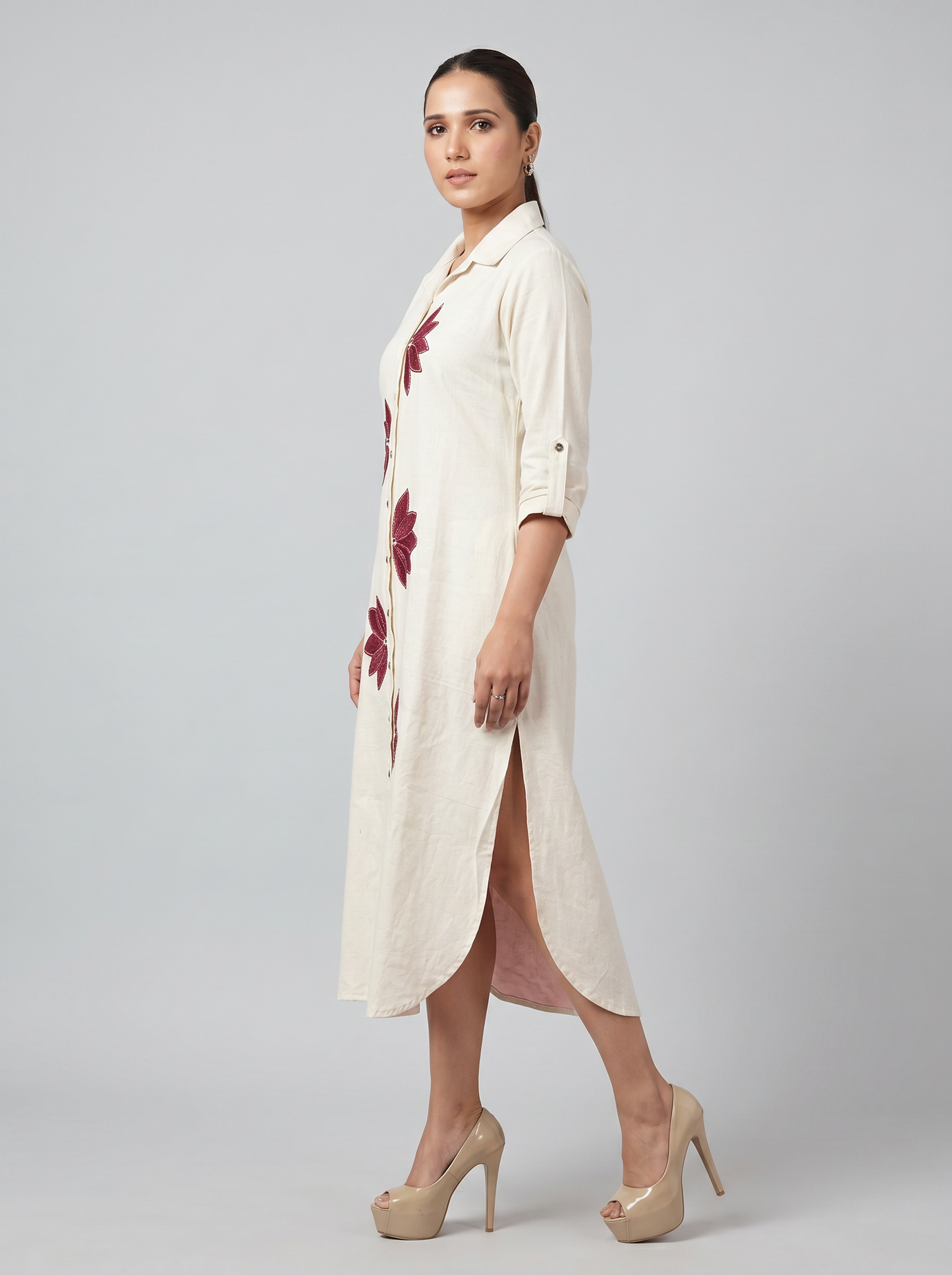 Lotus motif kurta