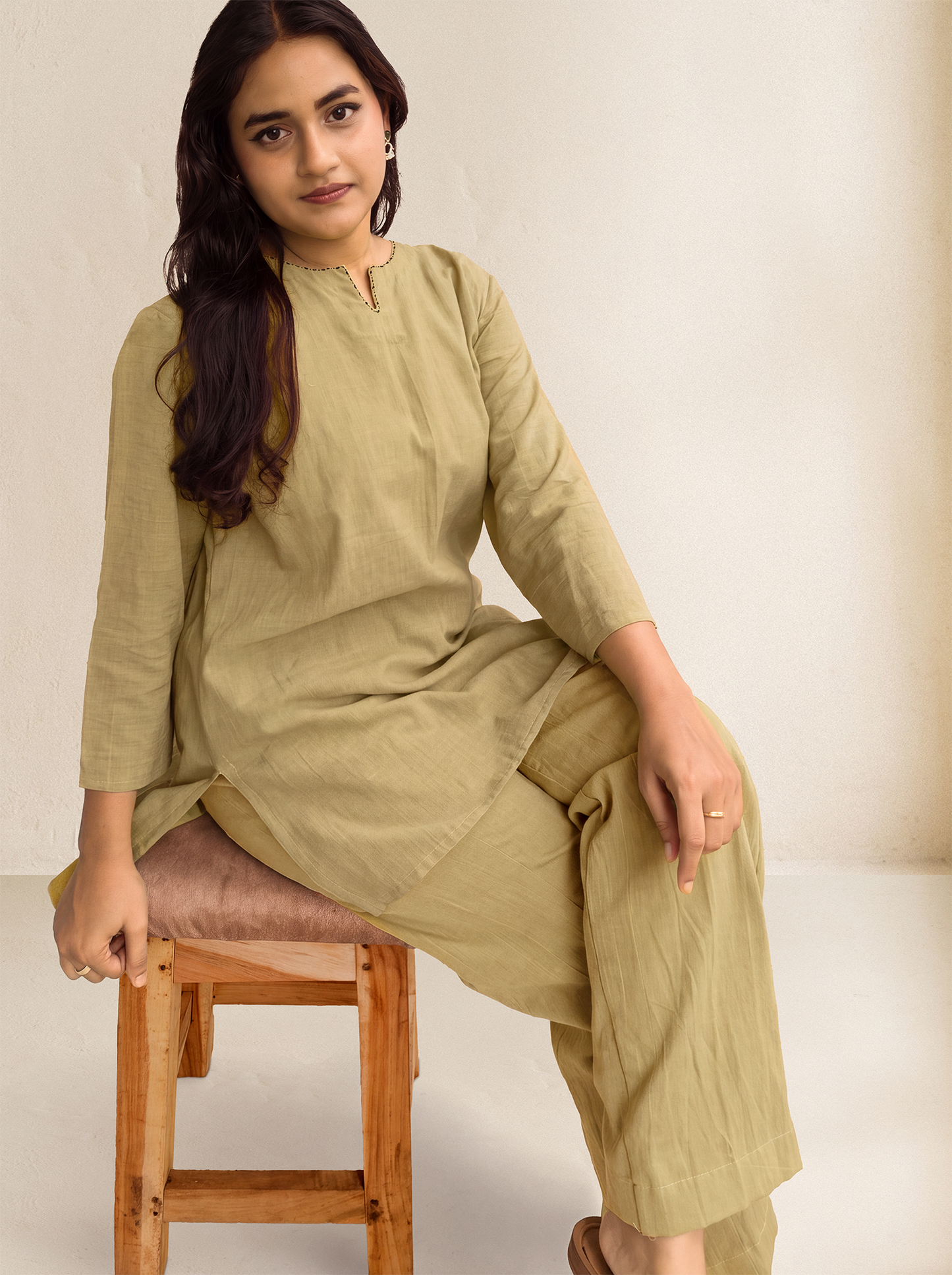 Sage green Tunic and Trouser
