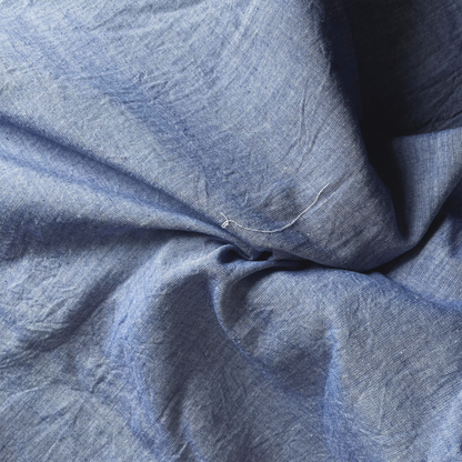 Cotton Handloom Fabric Sky Blue