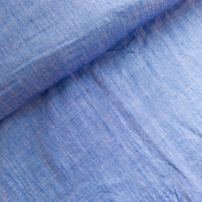 Cotton Handloom Fabric Sky Blue