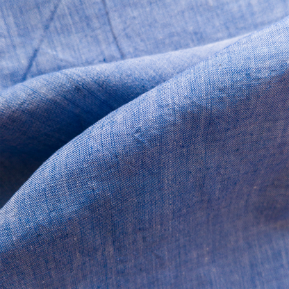 Cotton Handloom Fabric Sky Blue