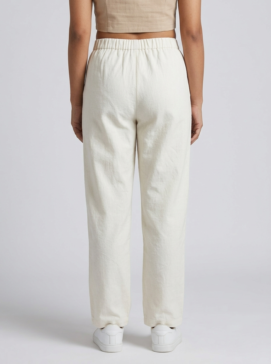 Off white Khadi Trouser