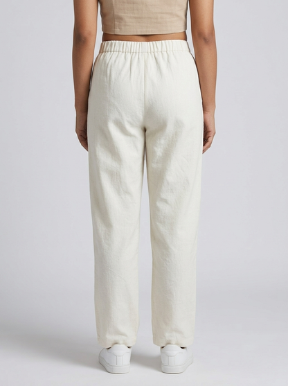 Off white Khadi Trouser