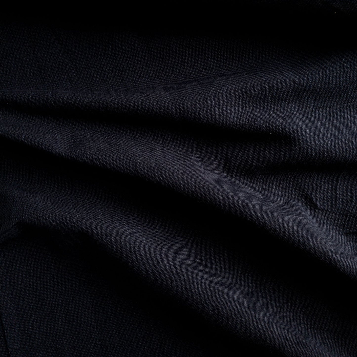 Cotton Khadi Fabric Charcoal Black