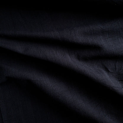 Cotton Khadi Fabric Charcoal Black
