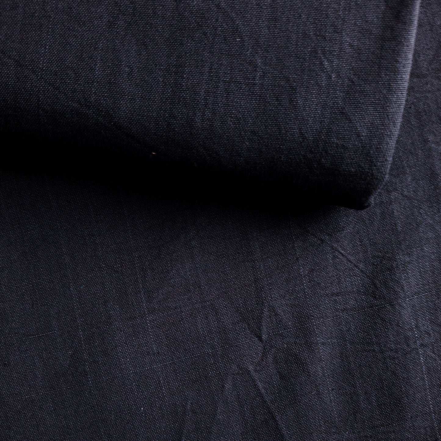 Cotton Khadi Fabric Charcoal Black