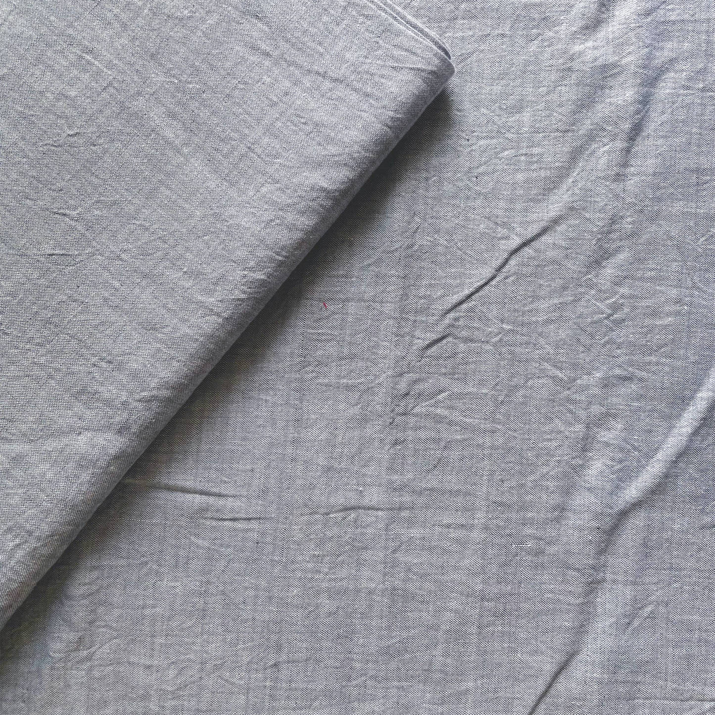 Cotton Handloom Fabric Cement grey