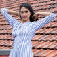 Blue Striped Dress