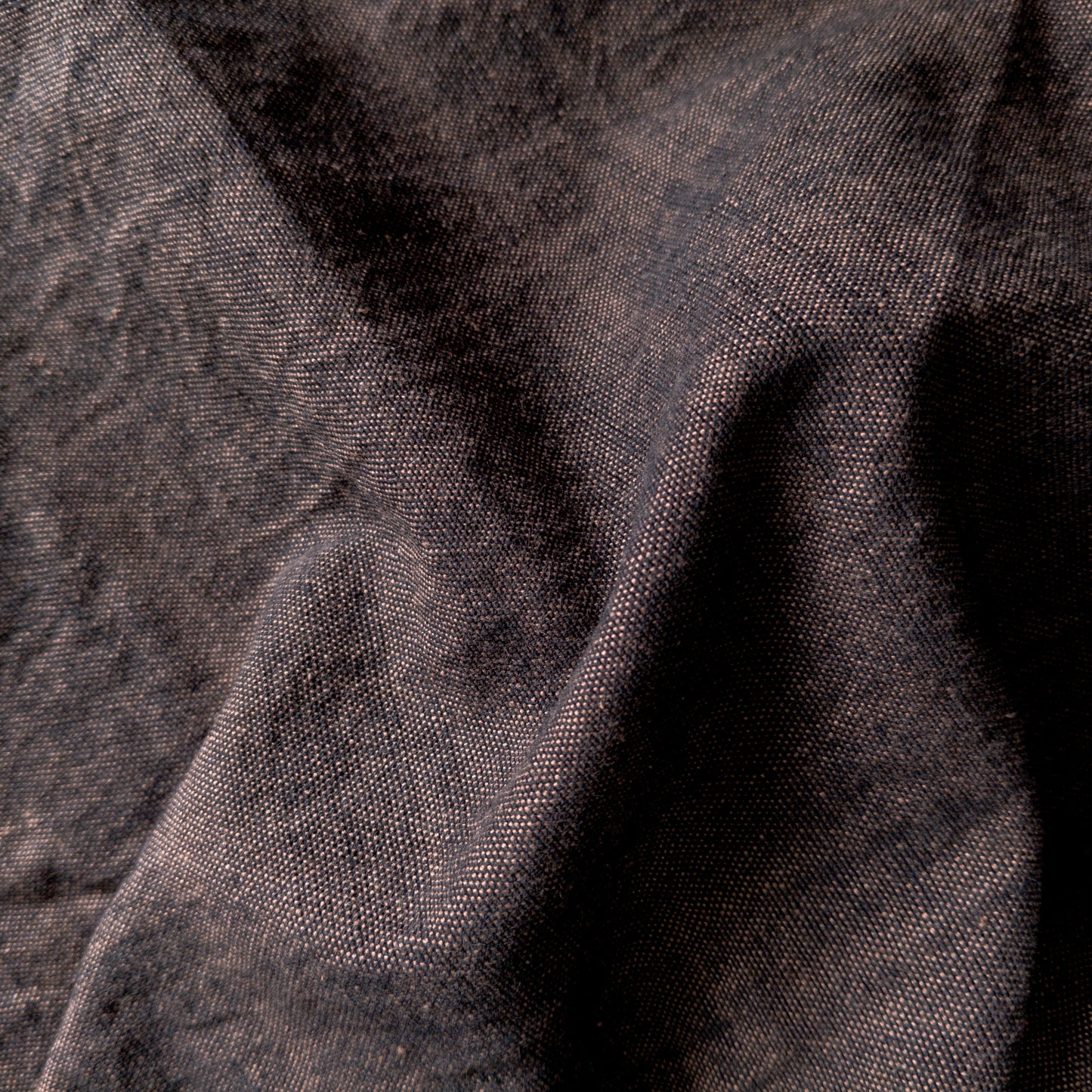 Cotton Khadi Fabric Charcoal Black