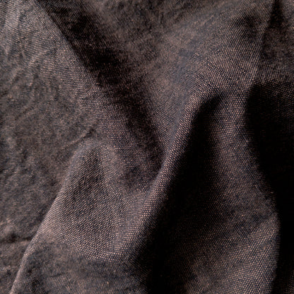 Cotton Khadi Fabric Charcoal Black