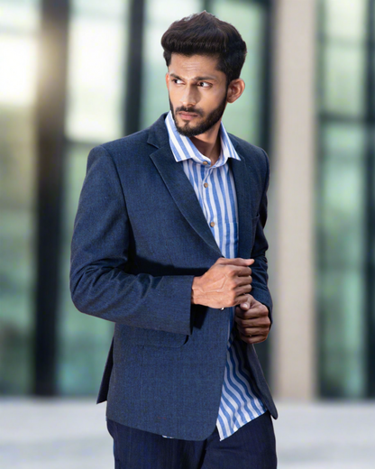 Fitted Cotton Blazer