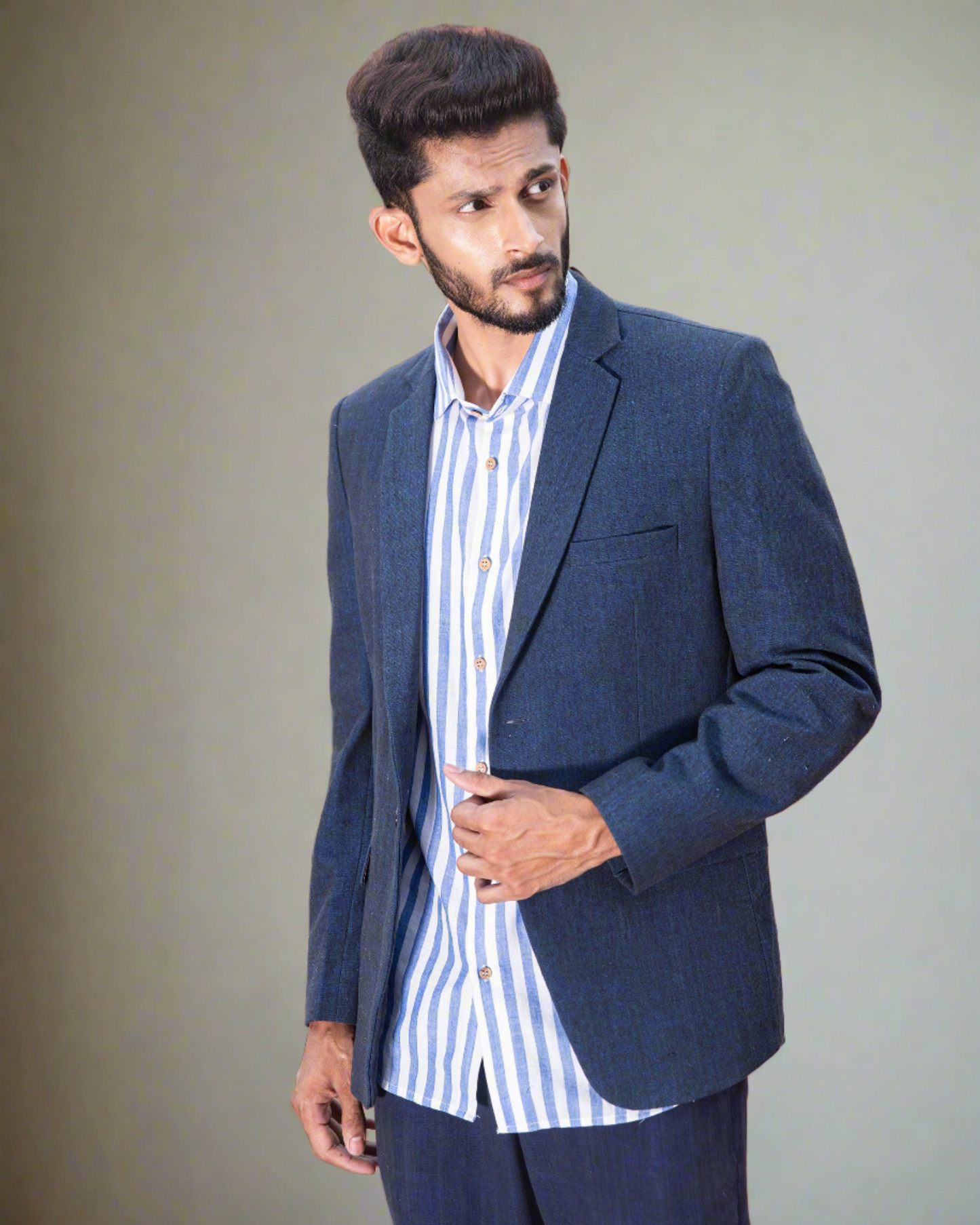 Hand Woven Cotton Blazer