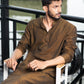 Full Sleeve Long Kurta Rusty Brown