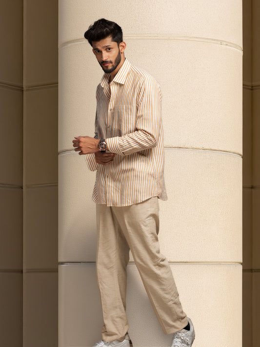 Formal shirt Golden Stripe