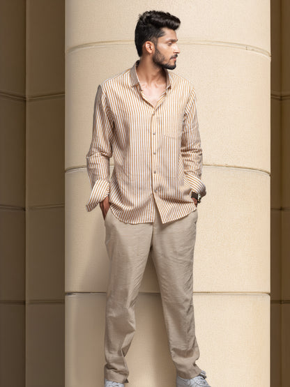 Formal shirt Golden Stripe