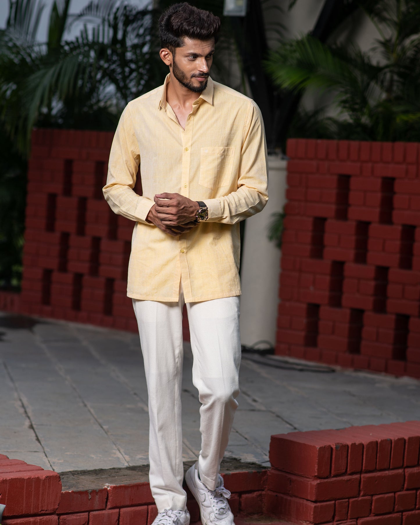 Full Sleeve Shirt Pastle Yellow