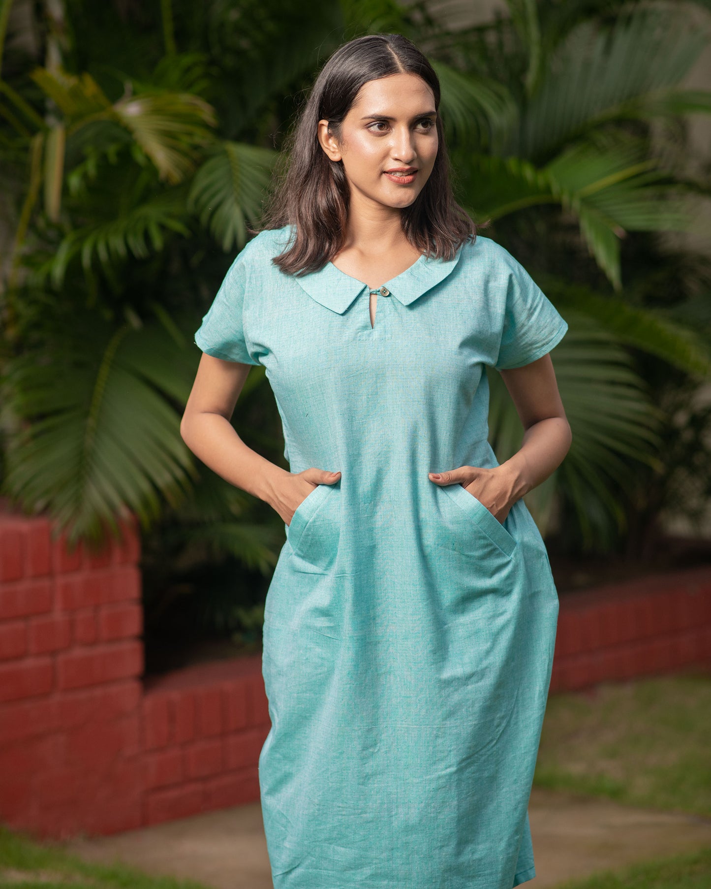 Short Sleeve Midi Frock