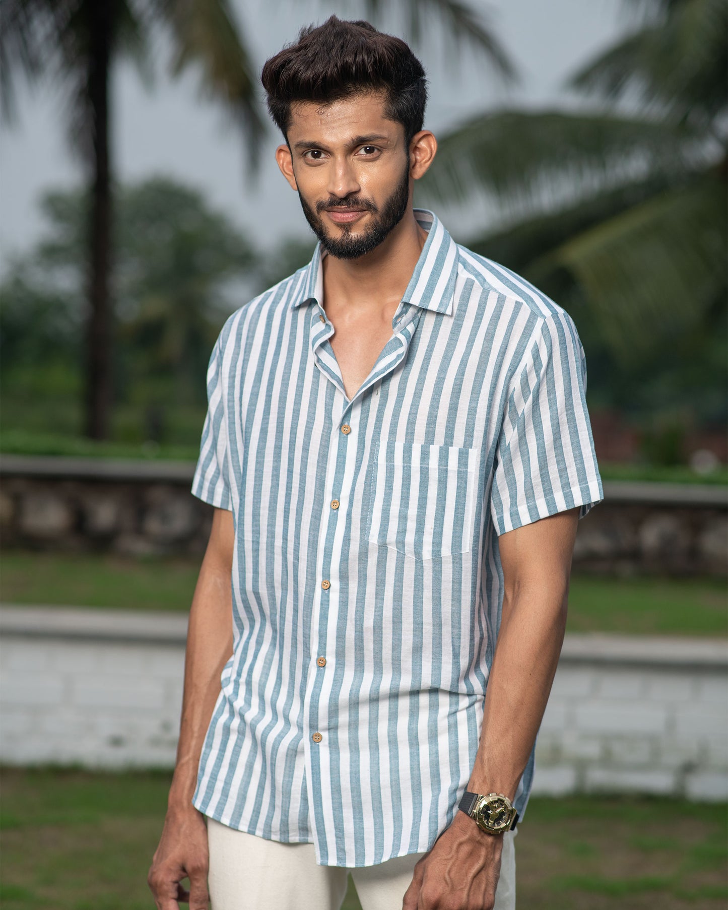 Half Sleeve Shirt Stripe