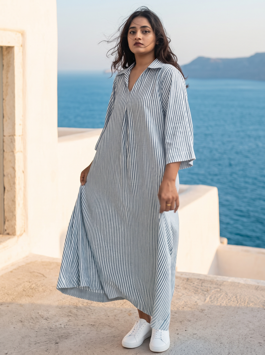 Collared Maxi Dress