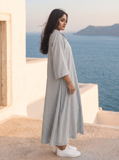 Collared Maxi Dress