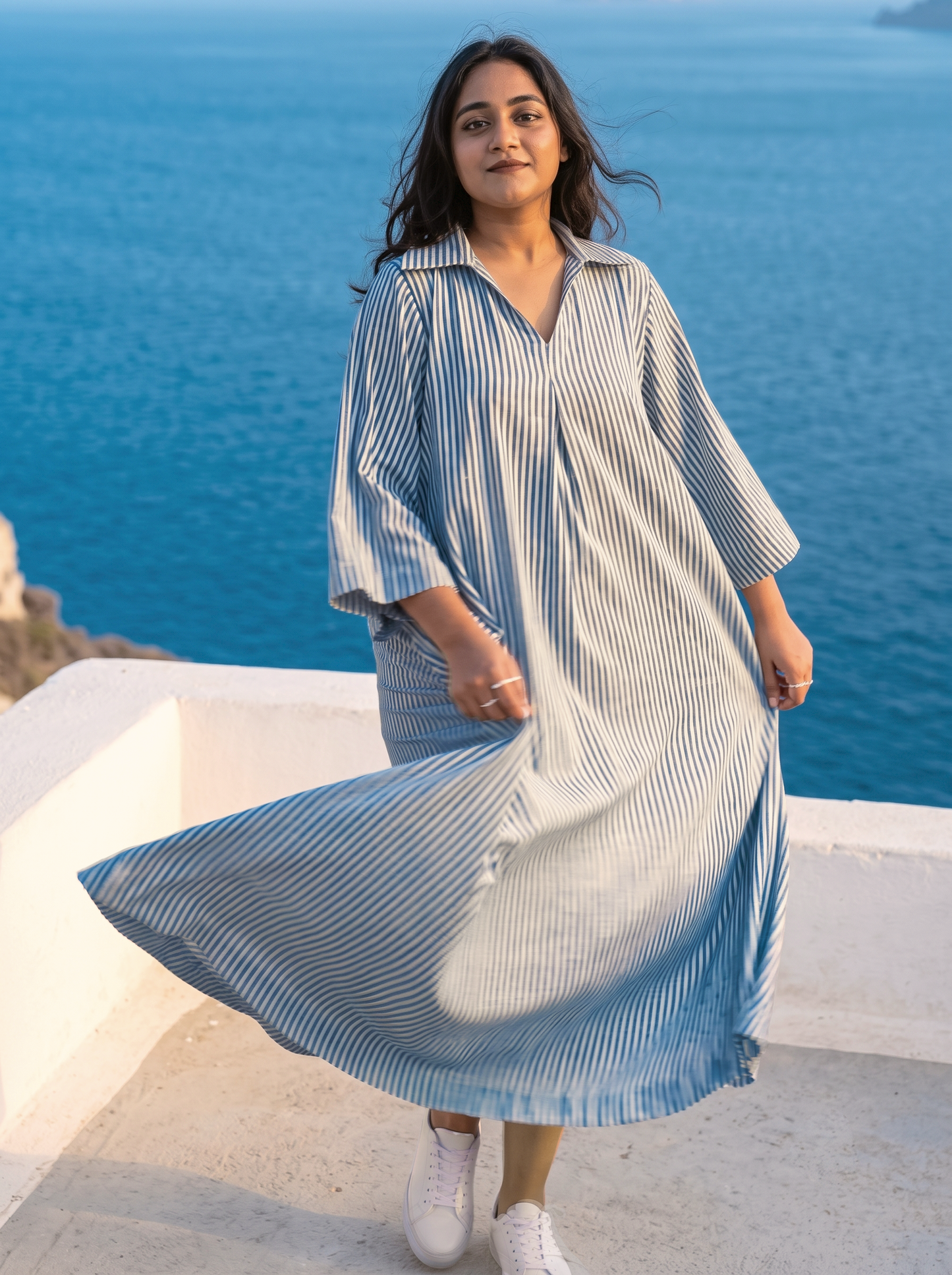Collared Maxi Dress