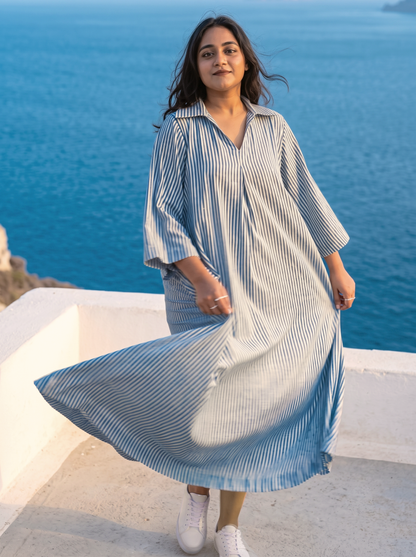 Collared Maxi Dress