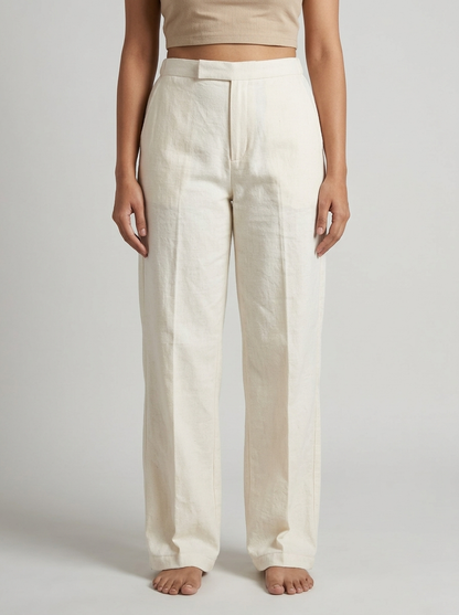 Off white Khadi Trouser