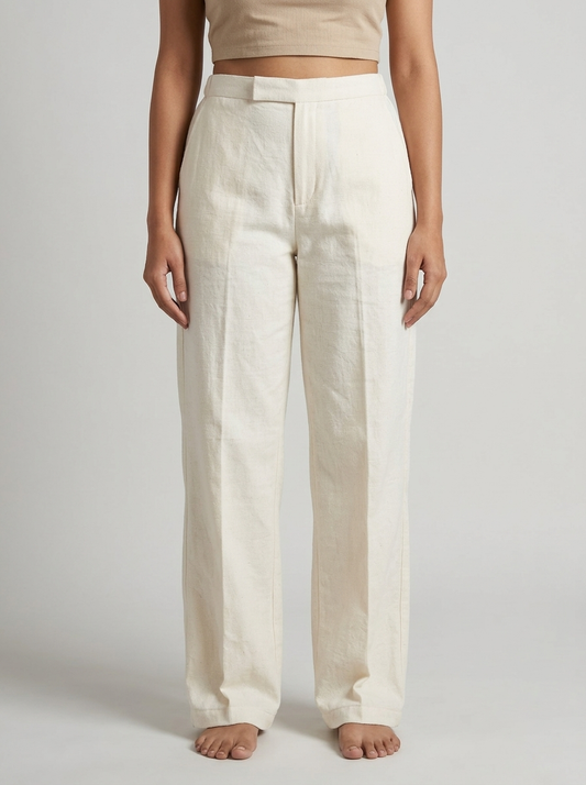 Off white Khadi Trouser