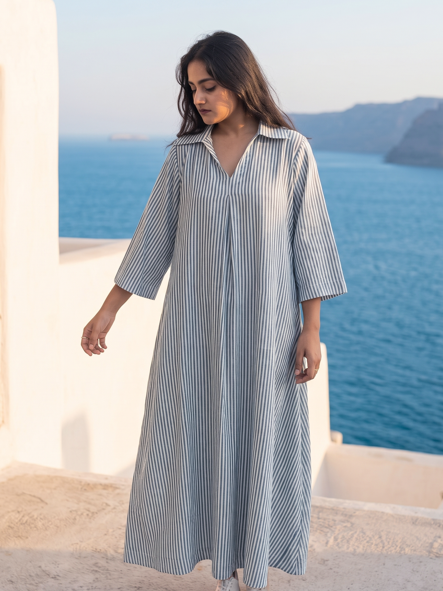 Collared Maxi Dress