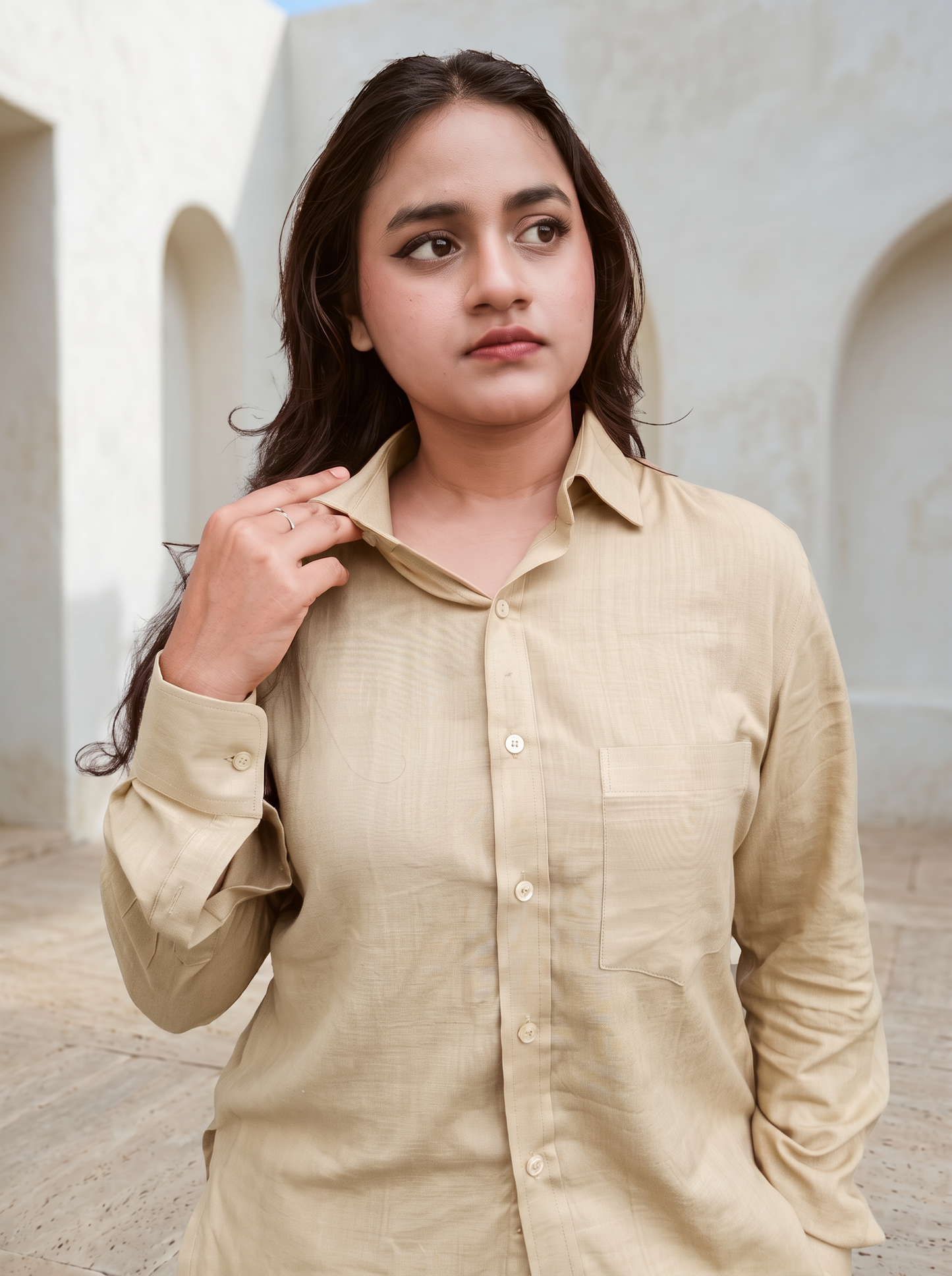 Formal Shirt Beige