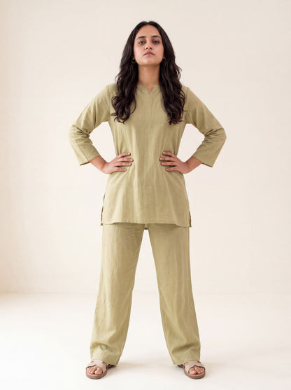 Sage green Tunic and Trouser