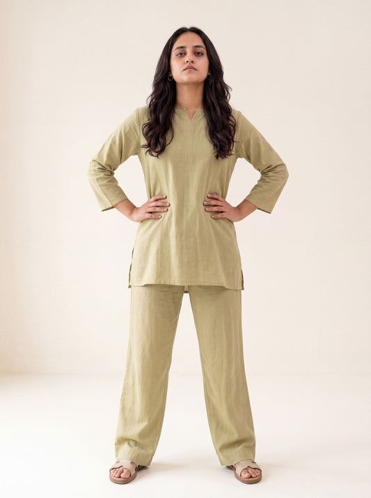 Sage green Tunic and Trouser